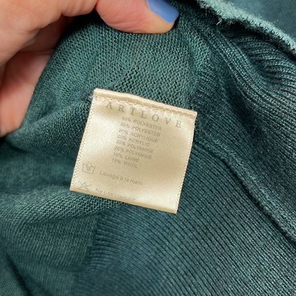 Artlove Paris green knit sweater size small - Picture 4 of 5